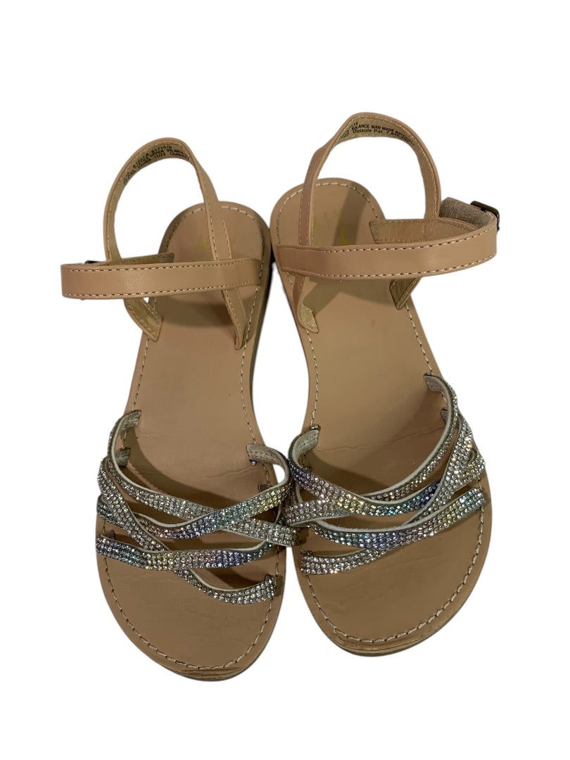 Size 2 Mix No6 Girls Sandals Rhinestones Flat Stella Strappy