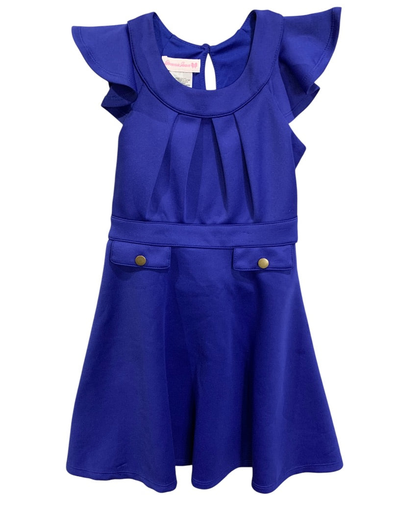 Size 8 Bonnie Jean Girls Royal Blue A-Line Dress