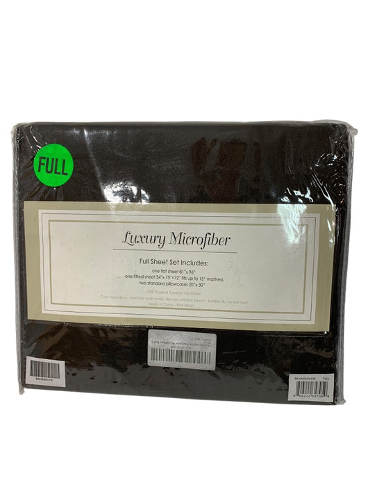 Luxury Microfiber Full Sheet Set New Dark Chocolate