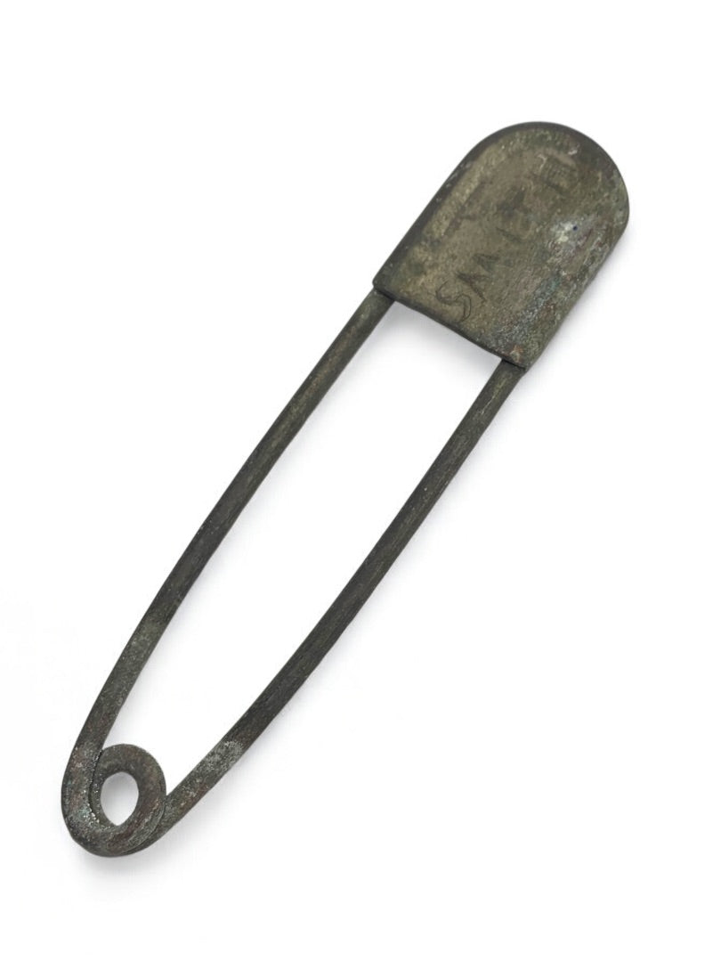 Vintage Safety Pin 5 Inch Blanket Etched "Smith"