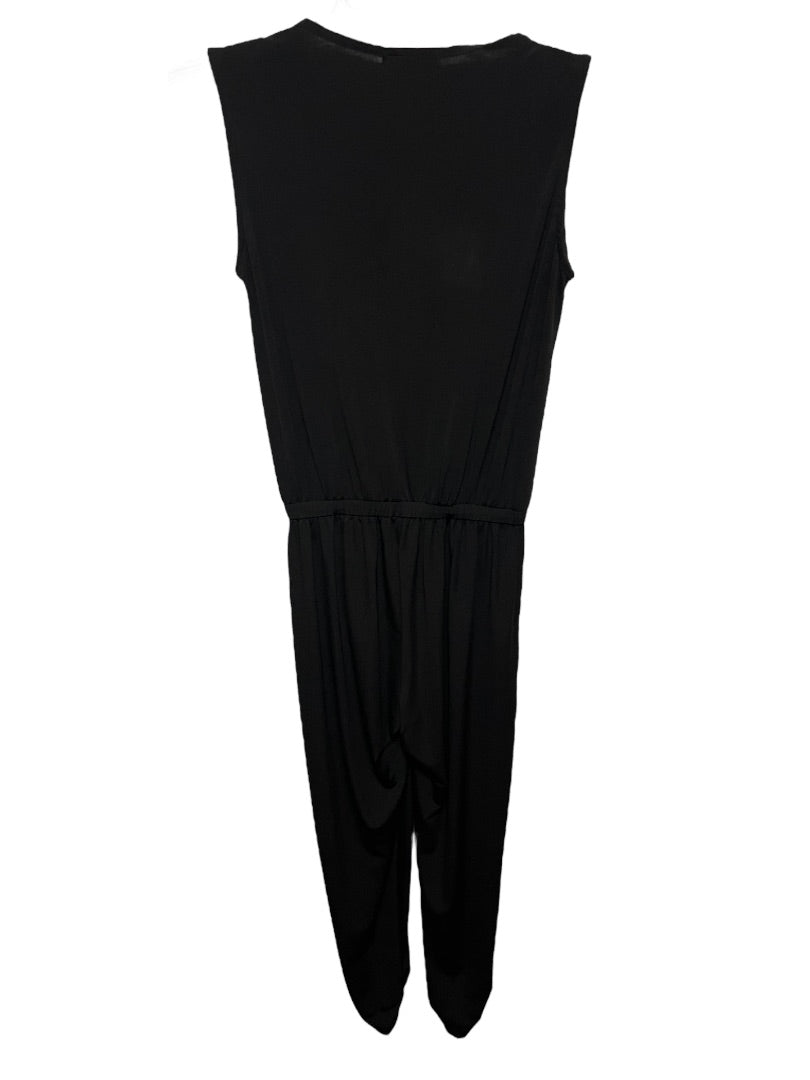 Small Wilfred Sleeveless Jumpsuit Back Zipper Black Womens