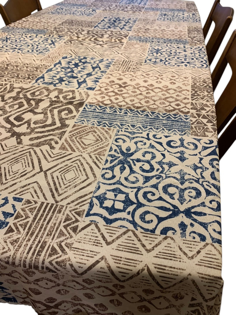 Tablecloth 60 x 84 Inch Kalahari Print Fabric Table Linen