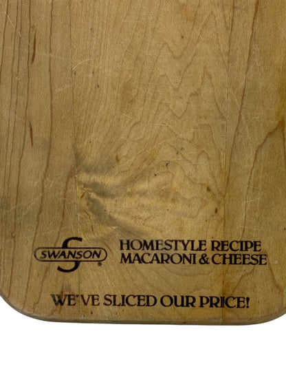 Vintage Swanson Promotional Cutting Board 14" x 7" Hanging