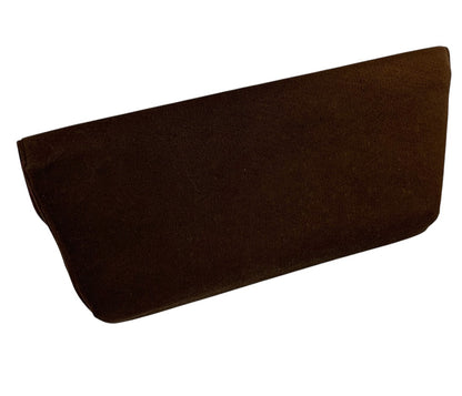 Vintage Brown Fabric Clutch Bag Purse and Change Purse