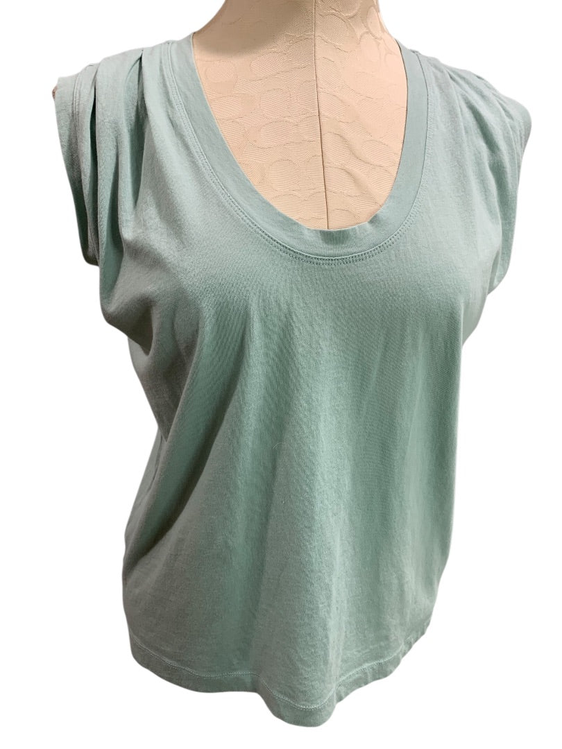 XS Loft Womens Mint Green Loose Fit Tshirt Scoop Neck Soft