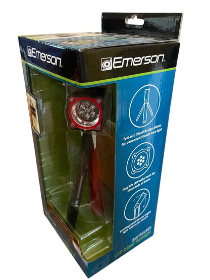 Emerson Dual Function LED Tripod Adjustable Flashlight New