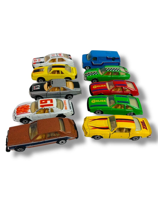 Lot of 10 Assorted Diecast Cars Van Racing Vehicles Toys 1:64 Scale