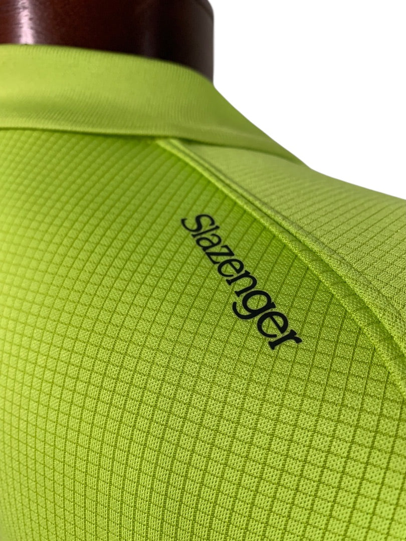 XL Slazenger Mens Polo Golf Shirt Short Sleeve Lime Green