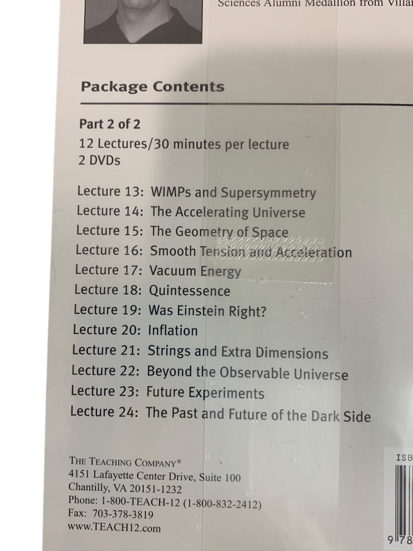 The Great Courses DVD Set Science & Mathematic Dark Matter, Dark Energy Sealed