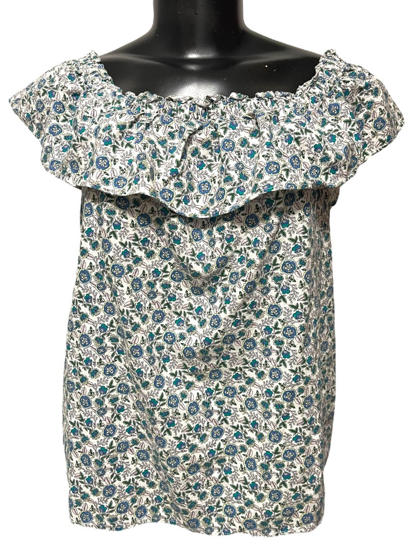 XXS J. Crew Tiered Ruffled Lined Floral Mini Skirt AY478