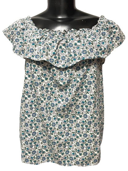 XXS J. Crew Tiered Ruffled Lined Floral Mini Skirt AY478
