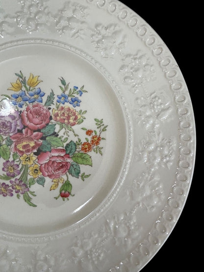 1940s Wellesley Wedgwood Ullswater China 9.5" Luncheon Plate