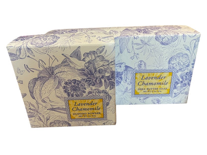 Greenwich Bay Trading Co Lavender Chamomile Dusting Powder and Soap Set