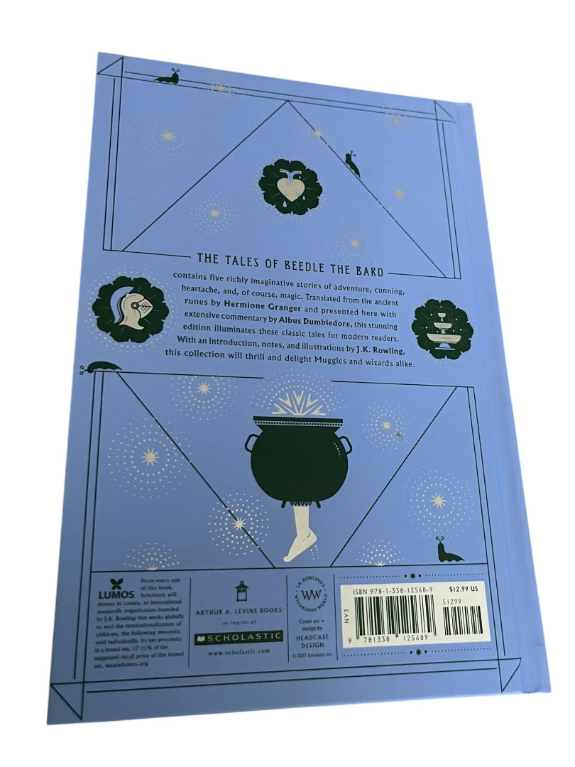 Box Set of 3 Hogwarts Library JK Rowling Quidditch Fantastic Beedle the Bard