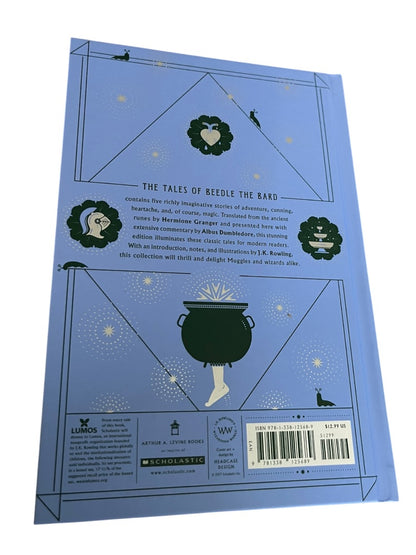 Box Set of 3 Hogwarts Library JK Rowling Quidditch Fantastic Beedle the Bard