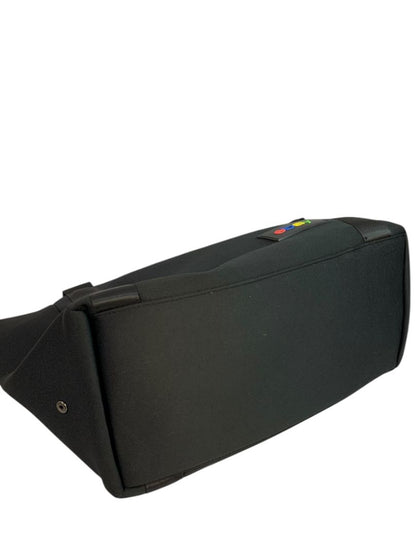 Ebay Branded Black Neoprene Tote Travel Bag 22 x 14x 7  Bag Rainbow Strap New