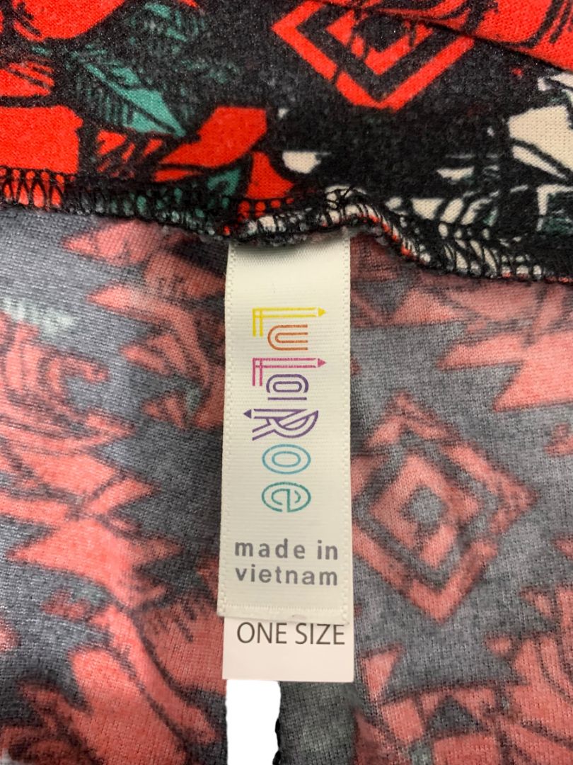 One Size LulaRoe Womens Leggings 3 Pair Assorted Skull Rose Spiderweb