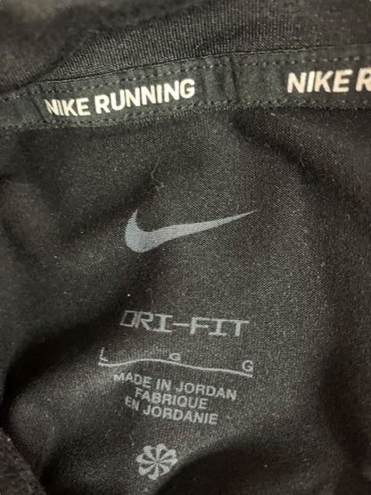 Large Nike Running Dri-Fit Mens Black 1/2 Zip Shirt Element DD4756
