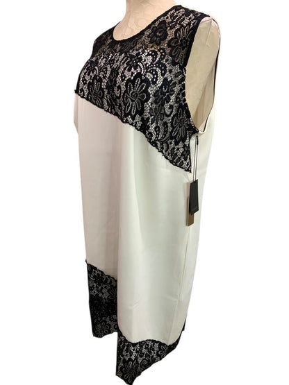 Size 18 Maree Pour Toi New Sheath Dress Ivory Black Lace Sleeveless