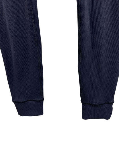 Small GapFit Womens Navy Blue Ribbed Jogger Leggings 26" Inseam