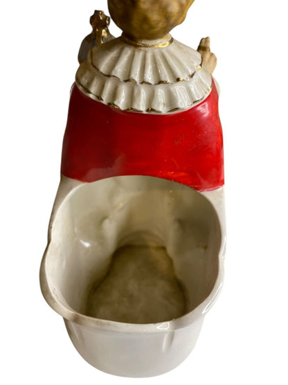 Vintage Lego Infant of Prague Ceramic Planter 7.25"