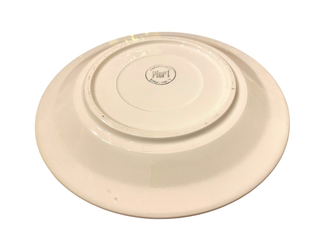 Set of 3 Pier 1 Christmas Tree 9.5" Salad Plates Pottery Christmas