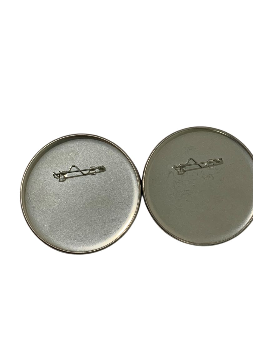 Set of 2 Disney Pinback Buttons Conservation Fund Hero 3" Diameter