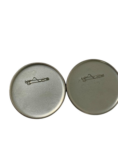 Set of 2 Disney Pinback Buttons Conservation Fund Hero 3" Diameter