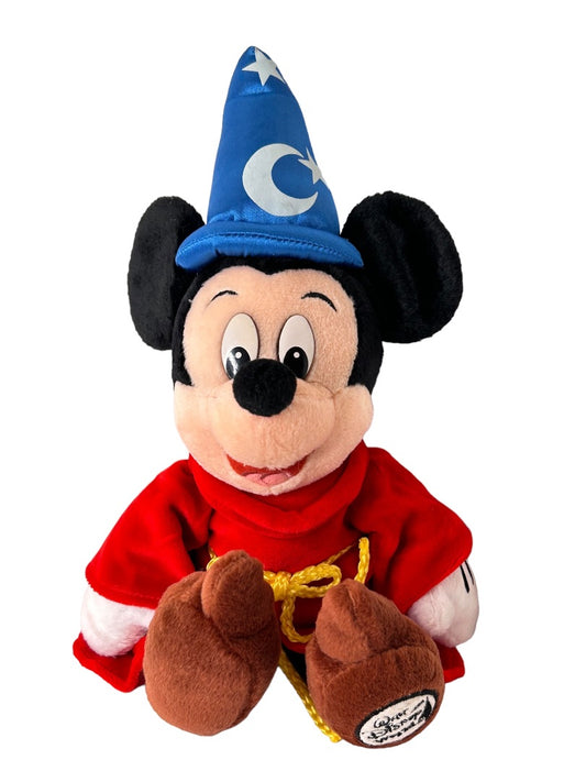 Disney Sorcerer Mickey Mouse Bean Bag Plush Doll With Tag 13”