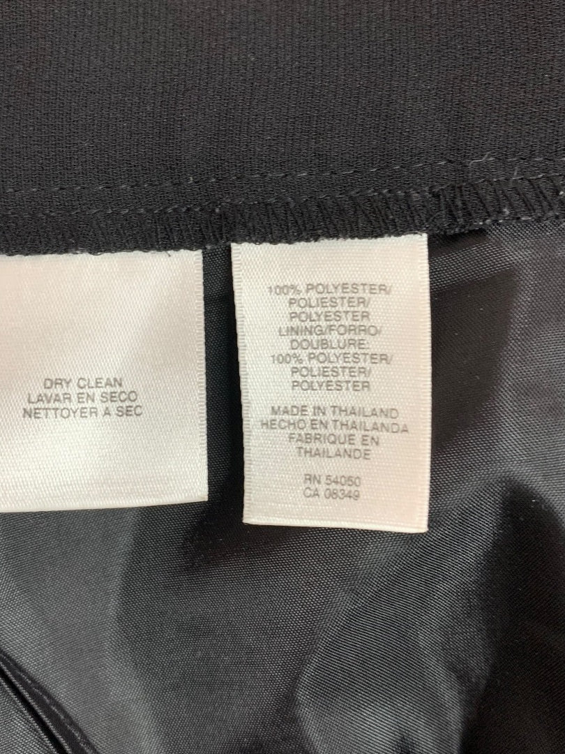 Size 16W Jones Studio Womens Black Dress Pants Lined Partial Elastic Waist Comfort