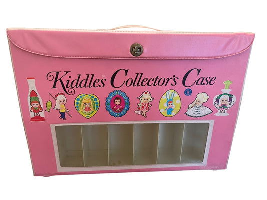 Mattel Kiddles Collectors Case Pink Bag Top Handle Doll Display 1967 Vintage