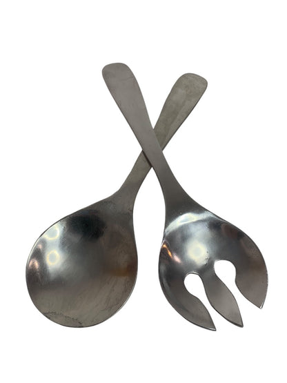 Stainless Steel Salad Servers Fork Spoon 11 Inch