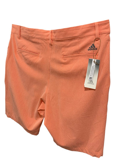 Size 34 Adidas Mens New Crosshatch Coral Fuion Shorts HR9053