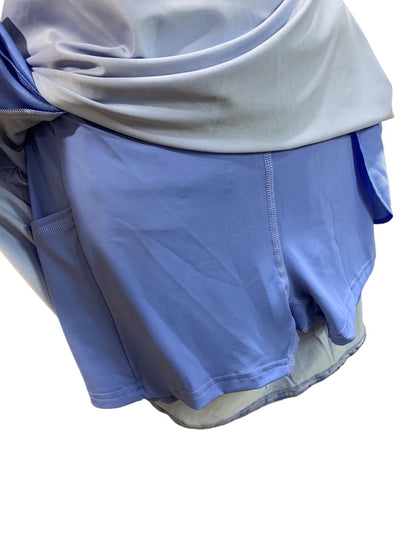 Small Adidas Womens New Print Blue Fusion Golf Skort HT1278