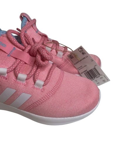 Size 2 Adidas Big Kids Girls Cloudfoam Pure 2.0 Pink Sneakers GY4495