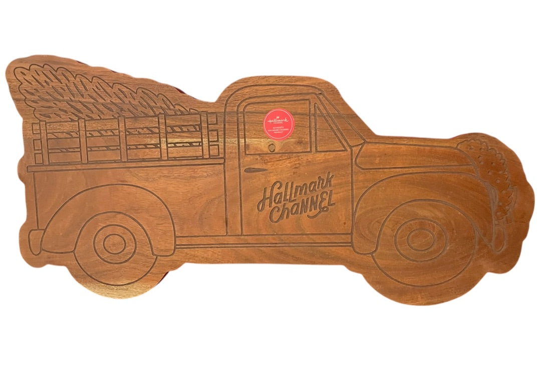 Hallmark Channel Christmas Movie Decorative Charcuterie Board Tray Antique Truck New