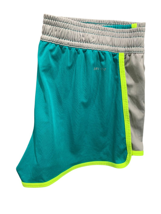 Large Nike Dri-Fit Womens Teal Gym Shorts 613595