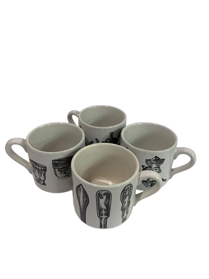 Cooks Club 4 Piece Demitasse Set In Box Kitchen Theme