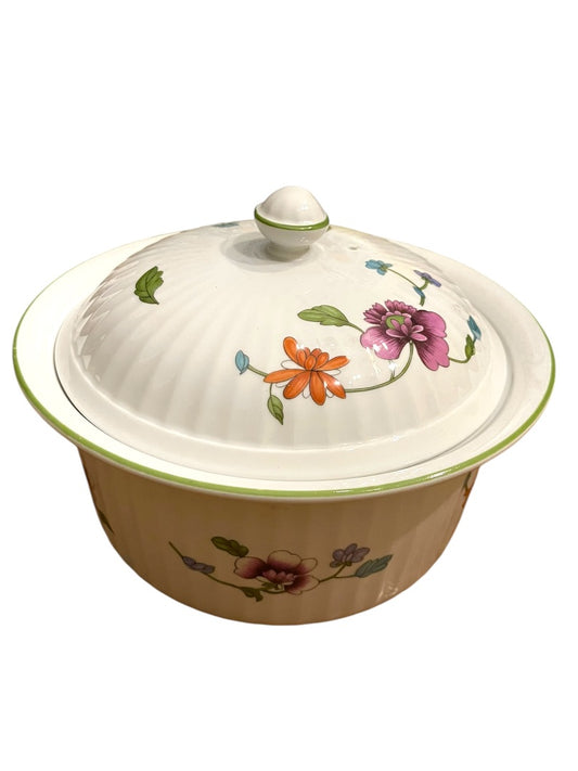Royal Worcester Astley Fine Oven China Lidded Casserole 1983 2 Quart