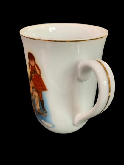 1981 Norman Rockwell HMI Mug Gold Trim "Sour Note"
