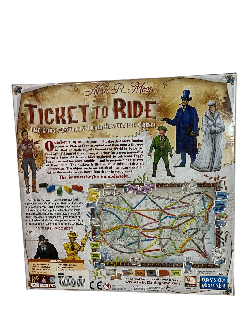 Ticket to Ride Sealed Board Game Days of Wonder 7201 New