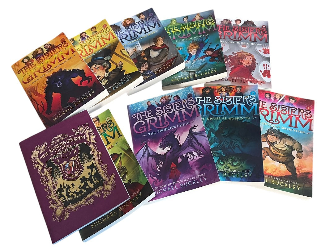 Set of 9 The Sisters Grim & Journal Box Set Paperback Books