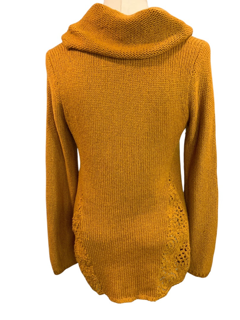 Medium Angel of the North Womens Wool Mohair Blend Sweater Loose Knit