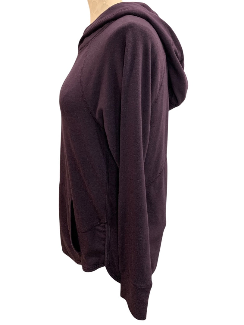 Medium Yogalicious Womens Purple Soft Pullover Hoodie Shirt