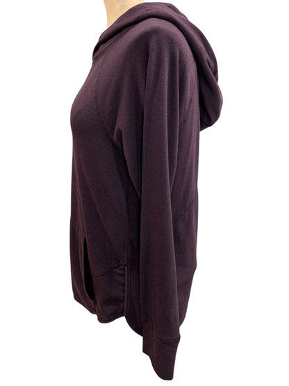 Medium Yogalicious Womens Purple Soft Pullover Hoodie Shirt