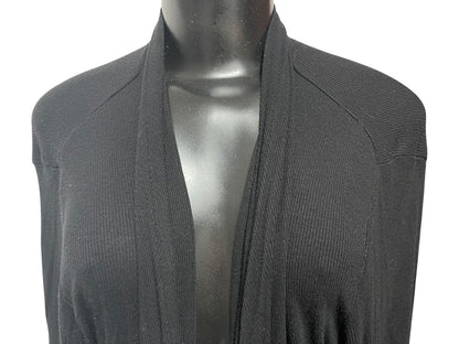 3X INC International Concepts Black Long Sleeve Womens Soft Knit Cardigan