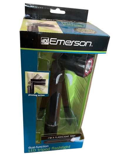 Emerson Dual Function LED Tripod Adjustable Flashlight New