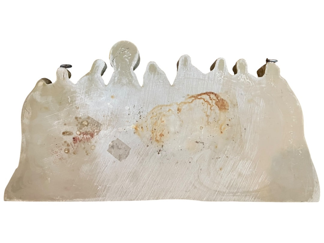 Last Supper Jesus Christ Dimensional Plastic Resin Wall Hanging Vintage