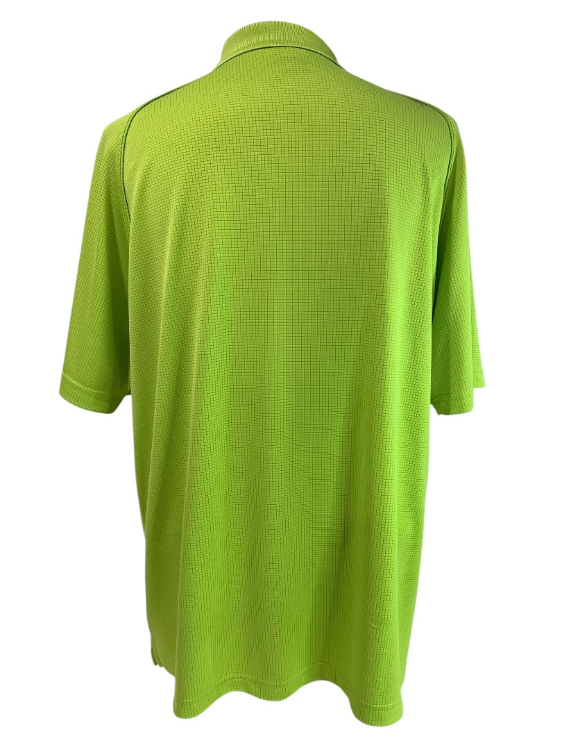 XL Slazenger Mens Polo Golf Shirt Short Sleeve Lime Green