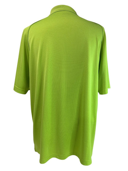 XL Slazenger Mens Polo Golf Shirt Short Sleeve Lime Green